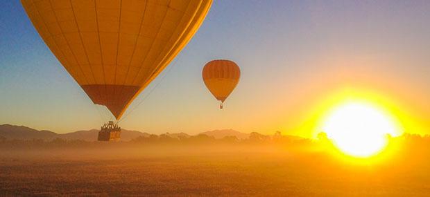 迎着朝阳乘黄金海岸热气球 黄金海岸-热气球-清晨-朝阳